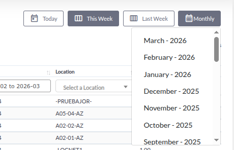 Daily Storage Time Filters
