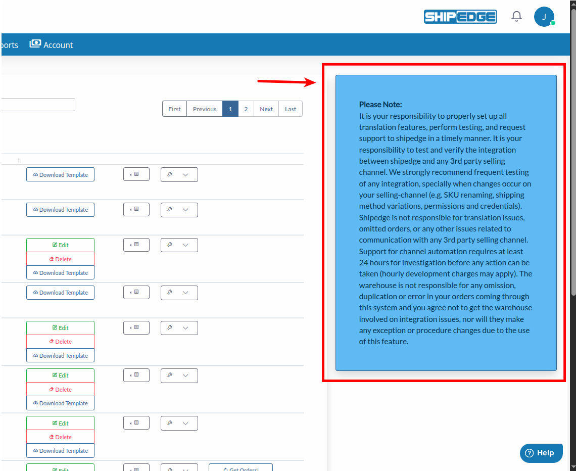 Important Notice Panel