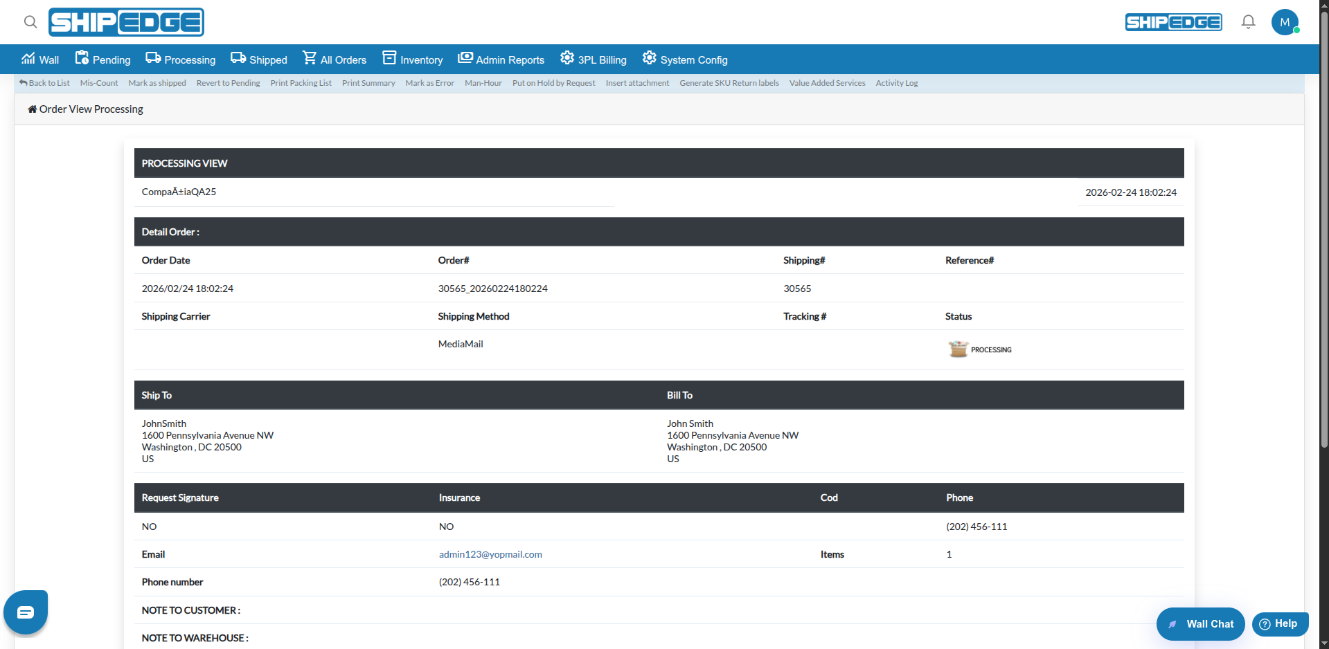 Viewing Order Details